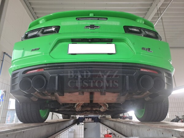 NAP Klappenauspuff mit schwarzen Doppelendrohren Chevrolet Camaro 6.2 V8 2019-2024