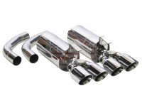 Sportauspuff System Edelstahl mit 90mm Endrohren poliert...