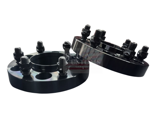 Spurplatten 25mm pro Seite schwarz eloxiert Paar 2Stk. Ford F150 2015-2025