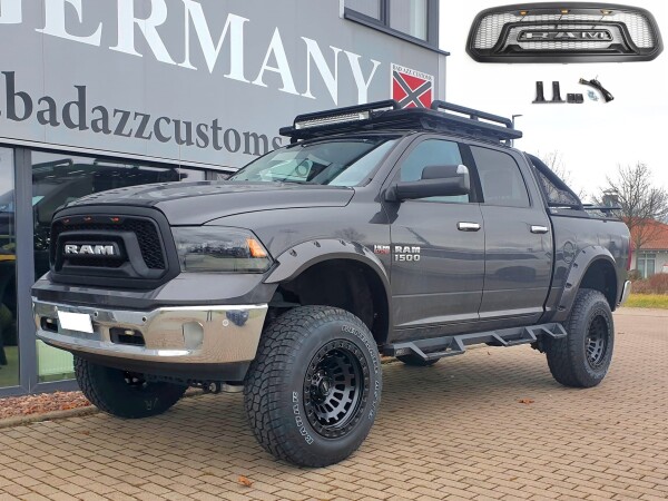 Kühlergrill Matrix Rebel Style mit LED Dodge Ram 1500 2013-2024