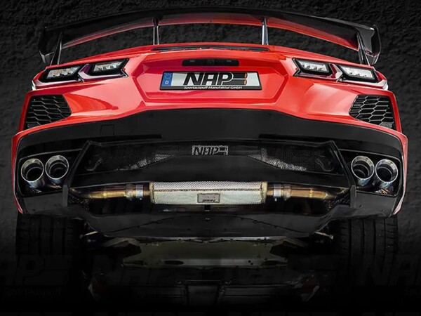 Corvette C8 Stingray NAP Klappenauspuffanlage mit Endrohren Keramik schwarz