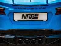 Corvette C8 Stingray NAP Klappenauspuffanlage mit Heckdiffusor Basalt schwarz lackiert