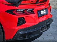 Corvette C8 Stingray NAP Klappenauspuffanlage mit Heckdiffusor Carbon klar lackiert