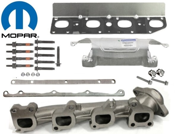 Krümmer Set mit Befestigungsplatten orig.Mopar Ram 1500 2500 5.7 Gen.4 2019-2024 links
