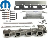 Krümmer Set mit Befestigungsplatten orig.Mopar Ram...