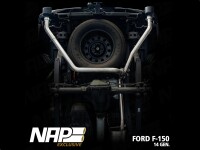 NAP Sportauspuff mit schwarzen Endrohren Ford F150 5.0 V8...